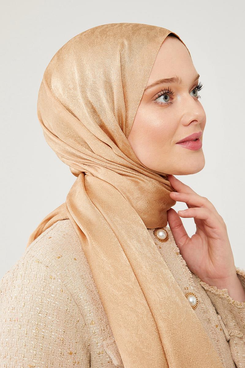 Fivescarf Gold Jakarlı Elegance Şal