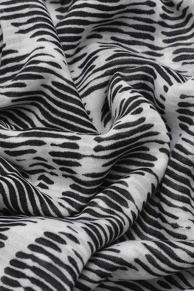 Fivescarf Gri Relax Mermer Desen Şal