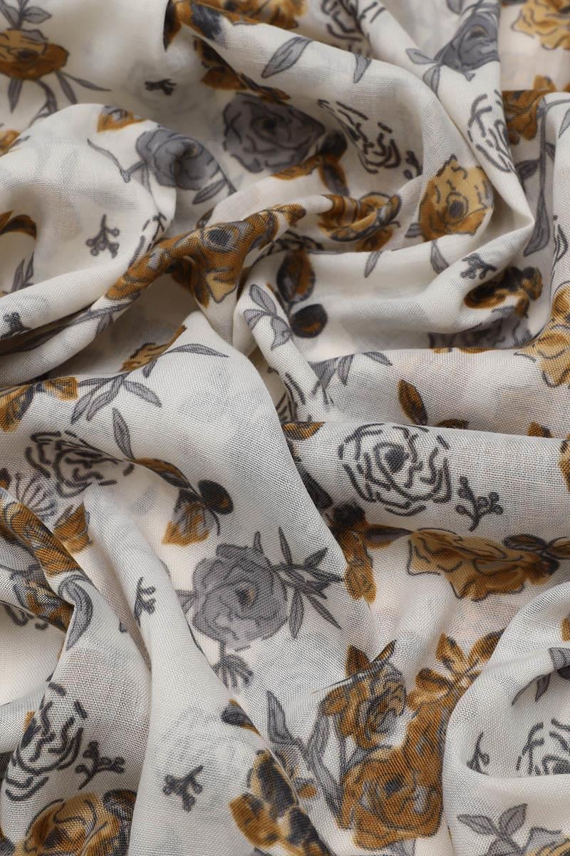Fivescarf Gri Relax Rose Şal