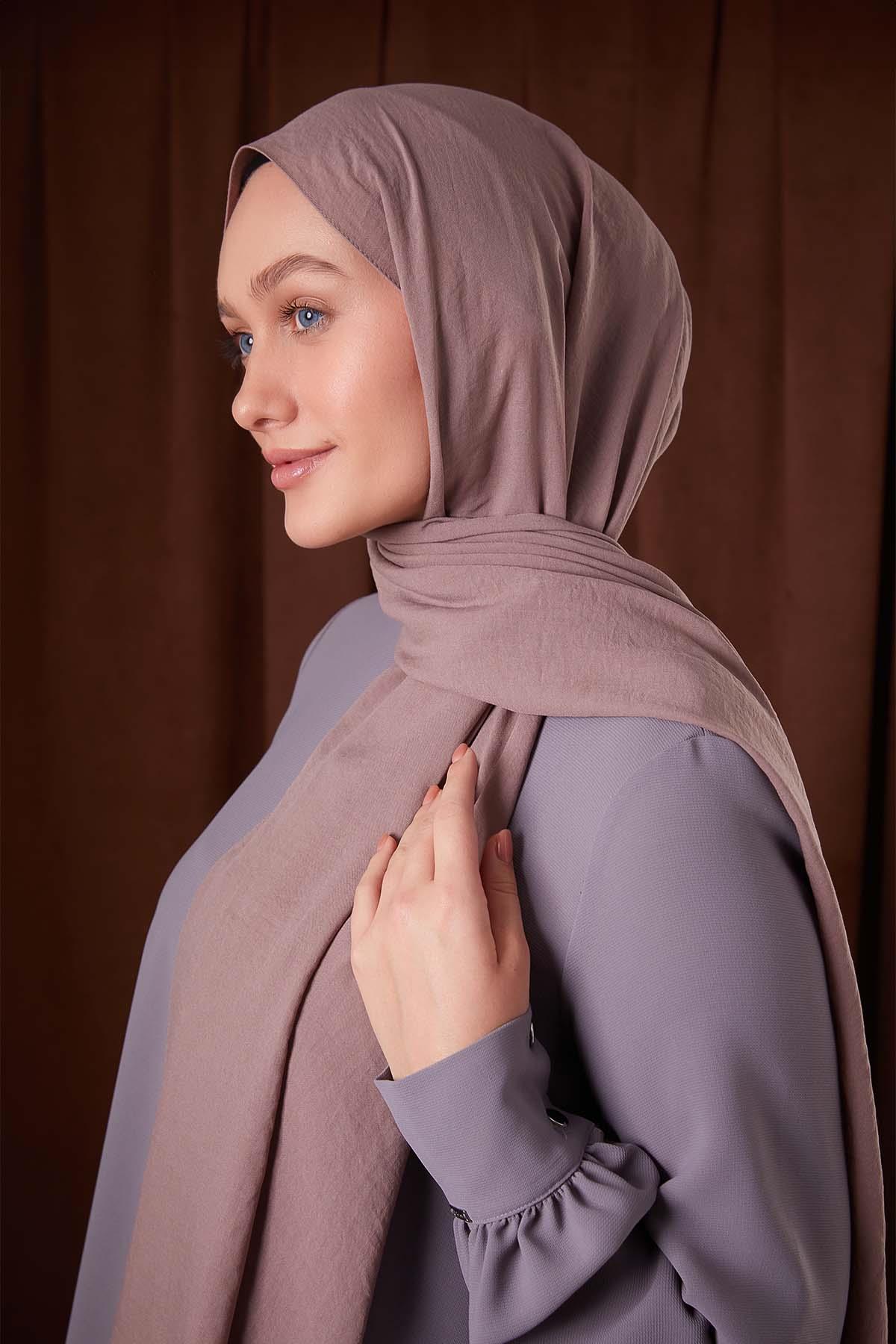 Fivescarf Gül Düz Luna Cotton Şal