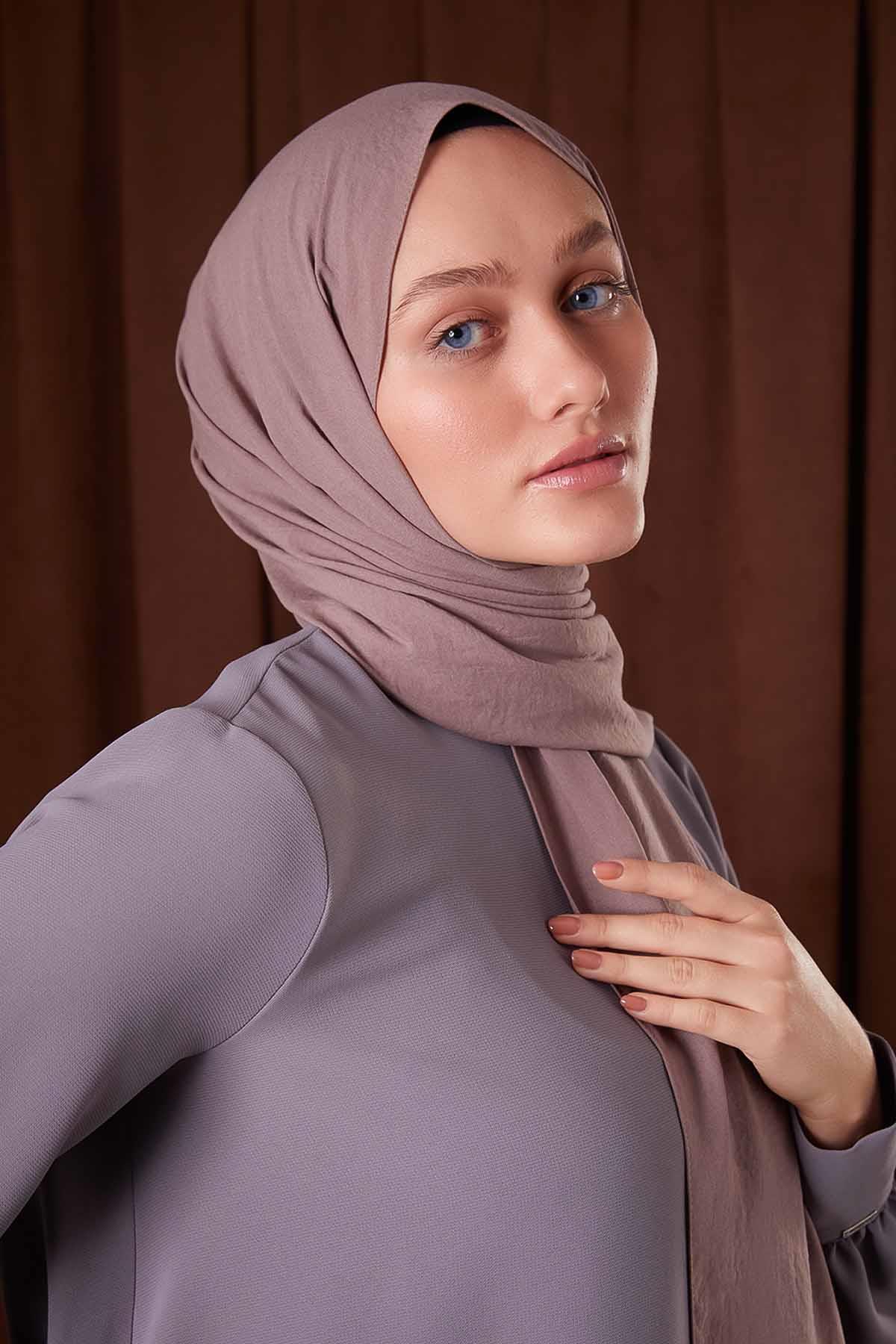 Fivescarf Gül Düz Luna Cotton Şal