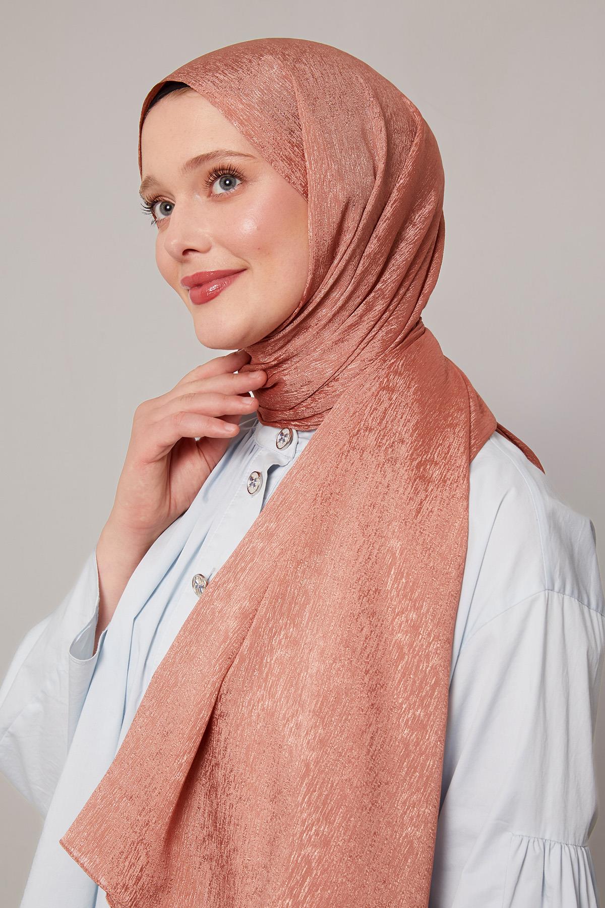 Fivescarf Gül Simli Diamond Şal