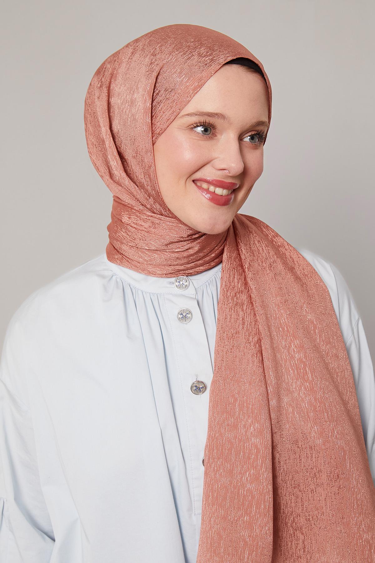 Fivescarf Gül Simli Diamond Şal