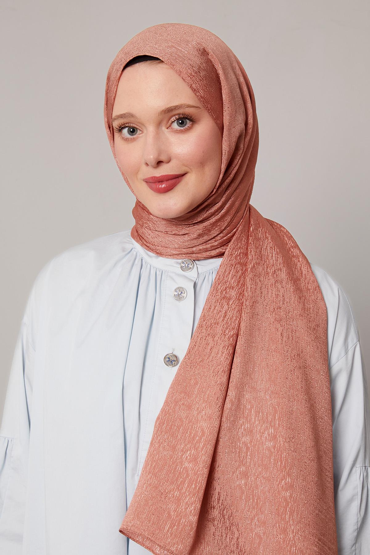 Fivescarf Gül Simli Diamond Şal