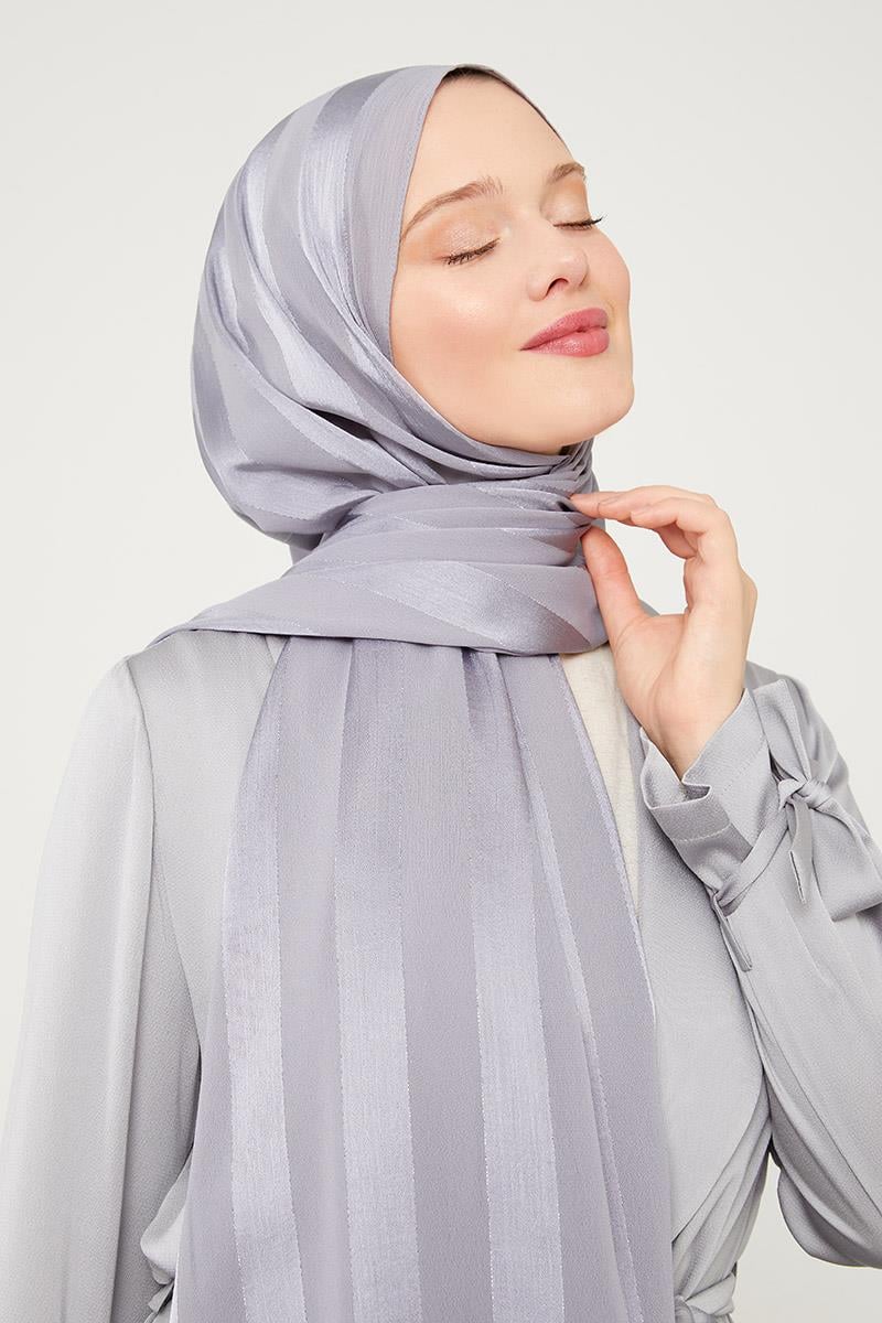 Fivescarf Gümüş Sim Şeritli Tokyo Şal