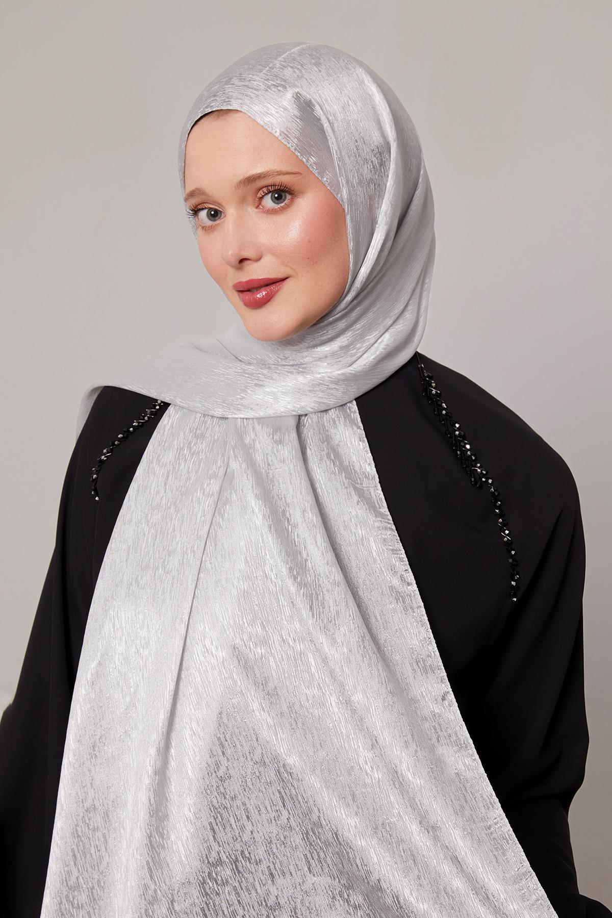 Fivescarf Gümüş Simli Diamond Şal