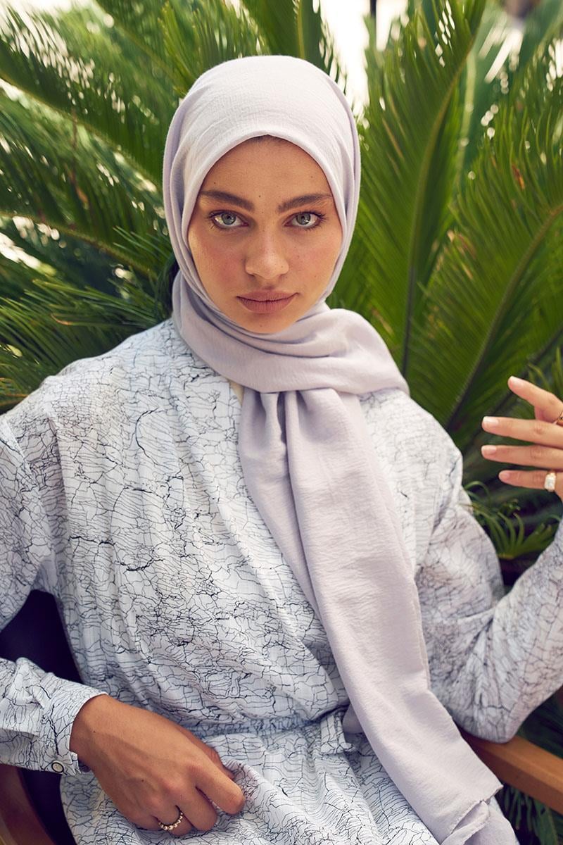 Fivescarf Gümüş Touch Pamuk Şal