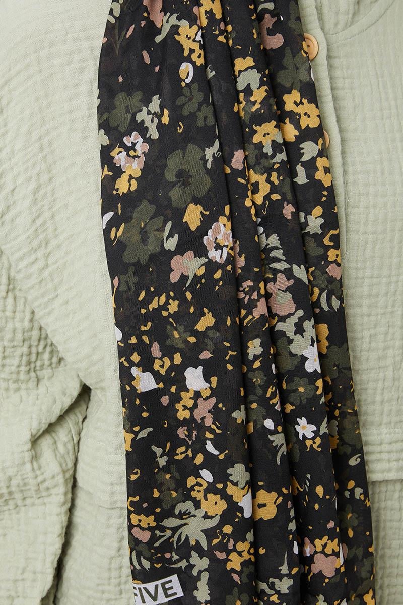 Fivescarf Haki Desenli Cotton Şal