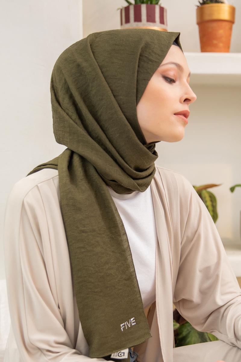 Fivescarf Haki Junset Şal