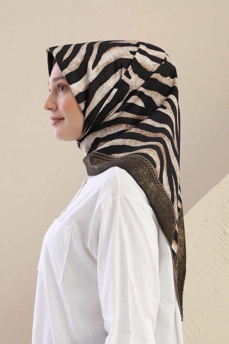 Fivescarf Haki Twill Digital Eşarp