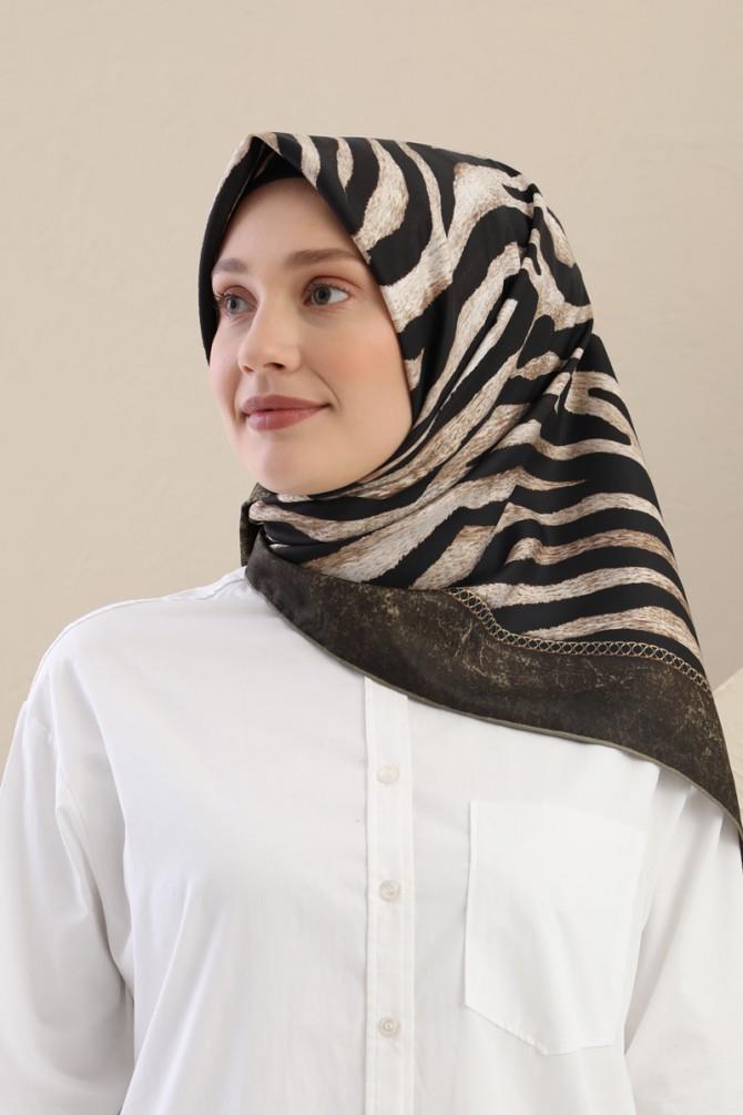 Fivescarf Haki Twill Digital Eşarp