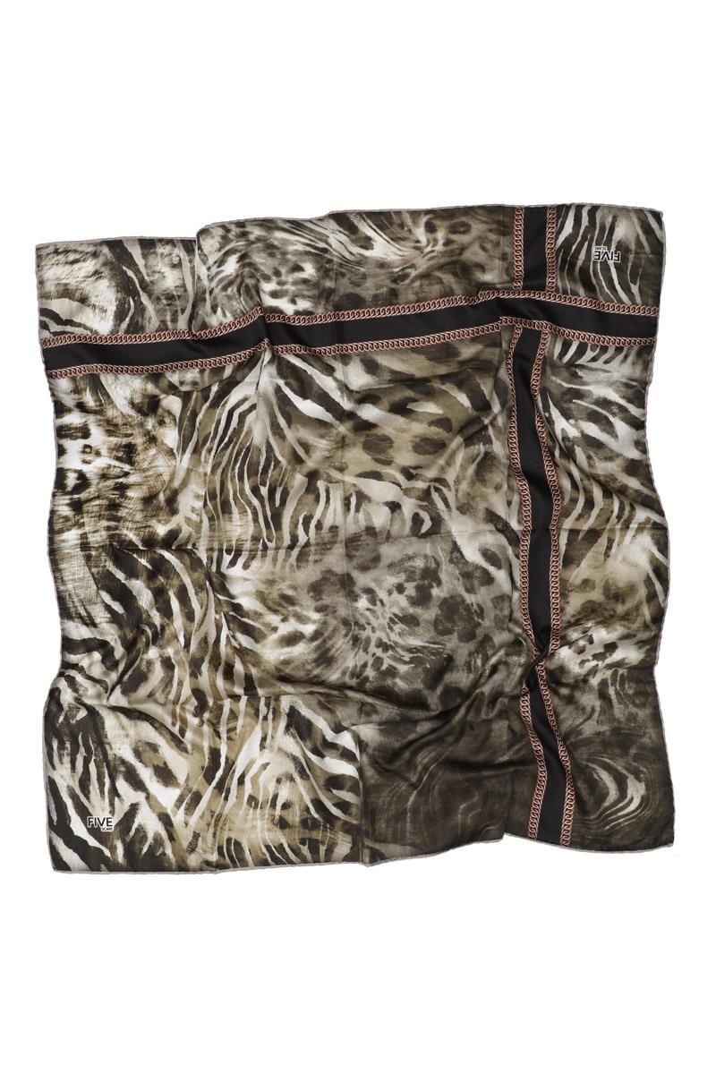 Fivescarf Haki Twill Digital Eşarp