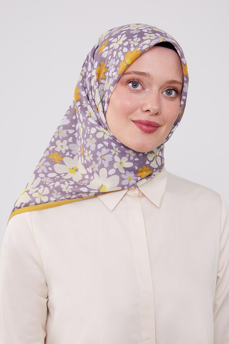 Fivescarf Hardal Soft Cotton Eşarp