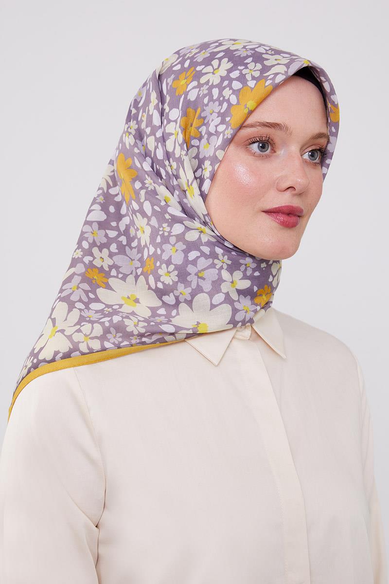 Fivescarf Hardal Soft Cotton Eşarp