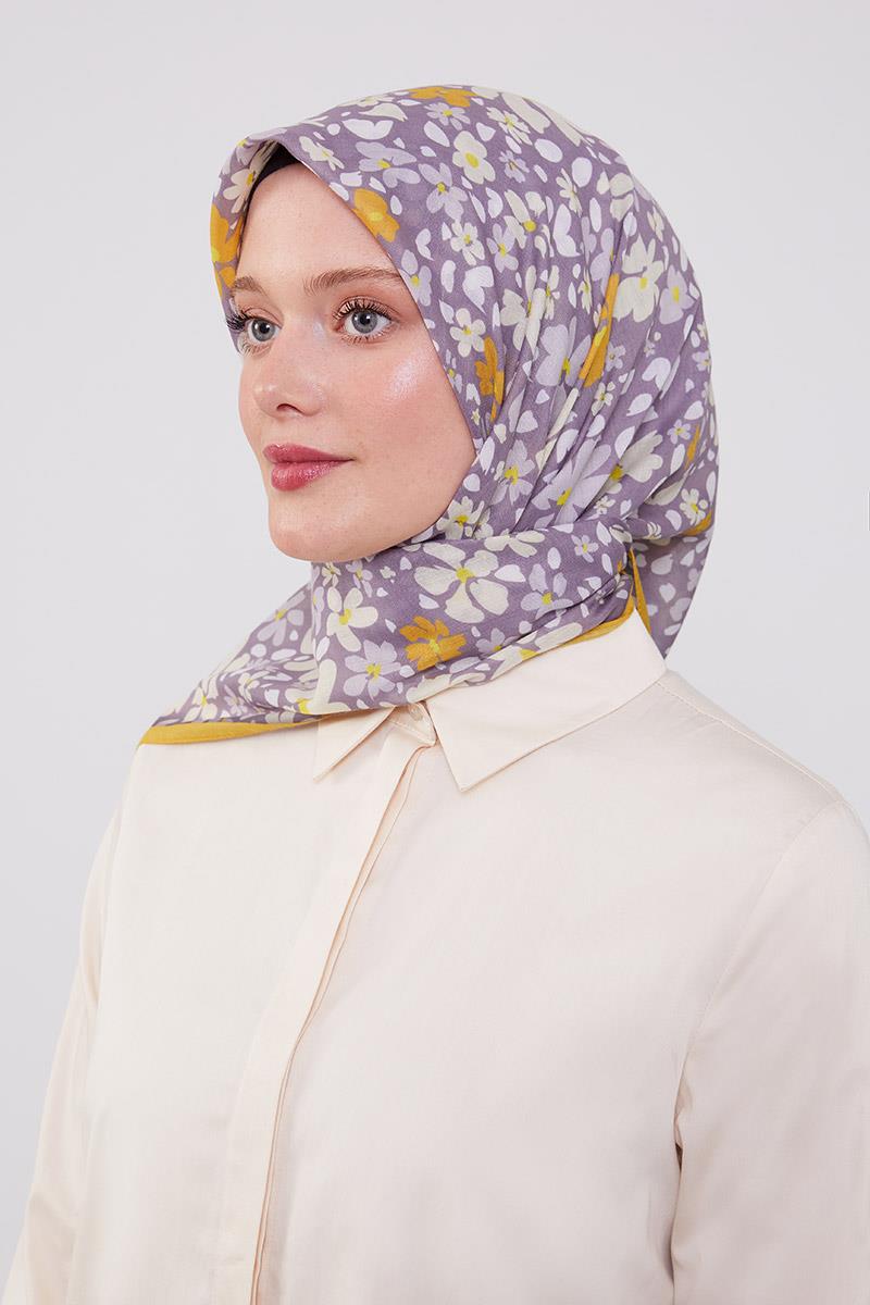 Fivescarf Hardal Soft Cotton Eşarp