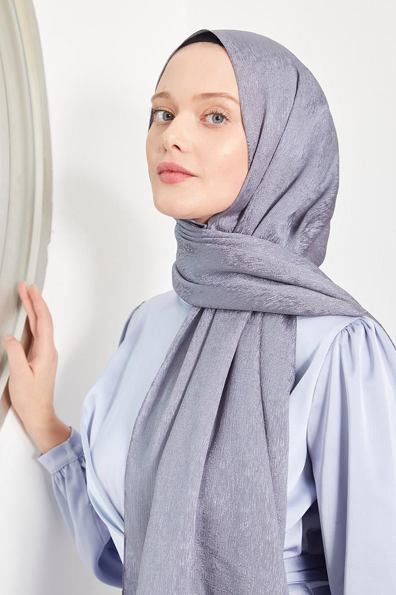 Fivescarf İndigo Elmas Abiye Şal