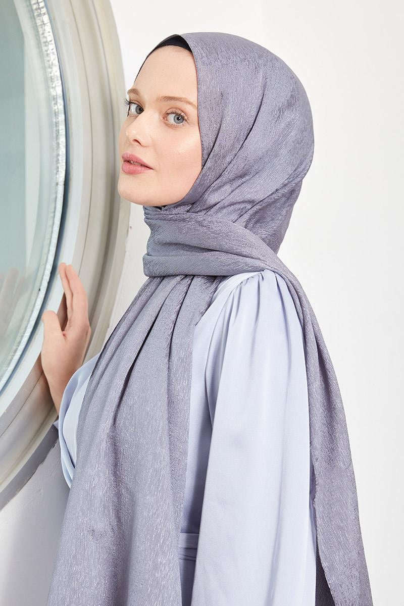 Fivescarf İndigo Elmas Abiye Şal