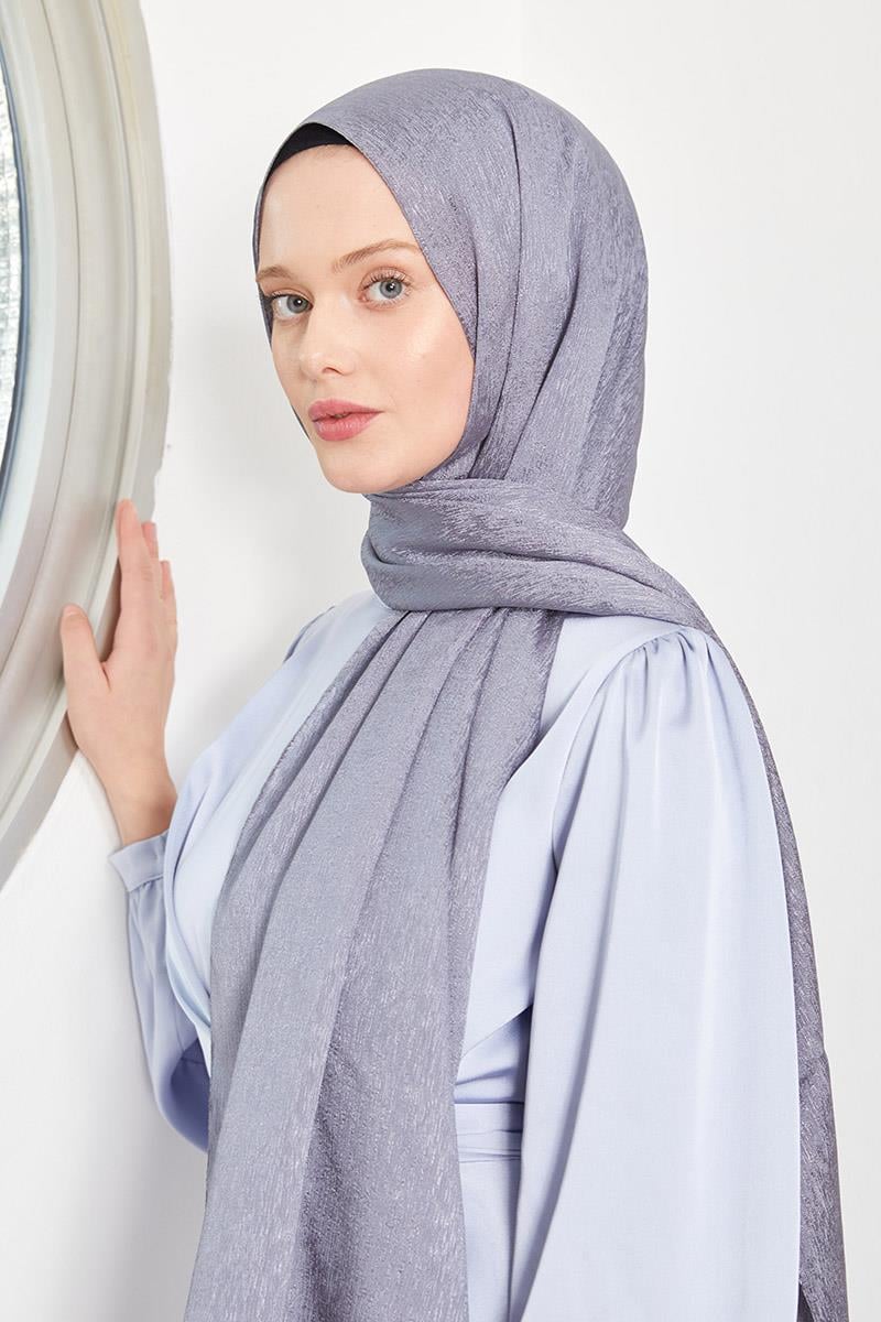Fivescarf İndigo Elmas Abiye Şal