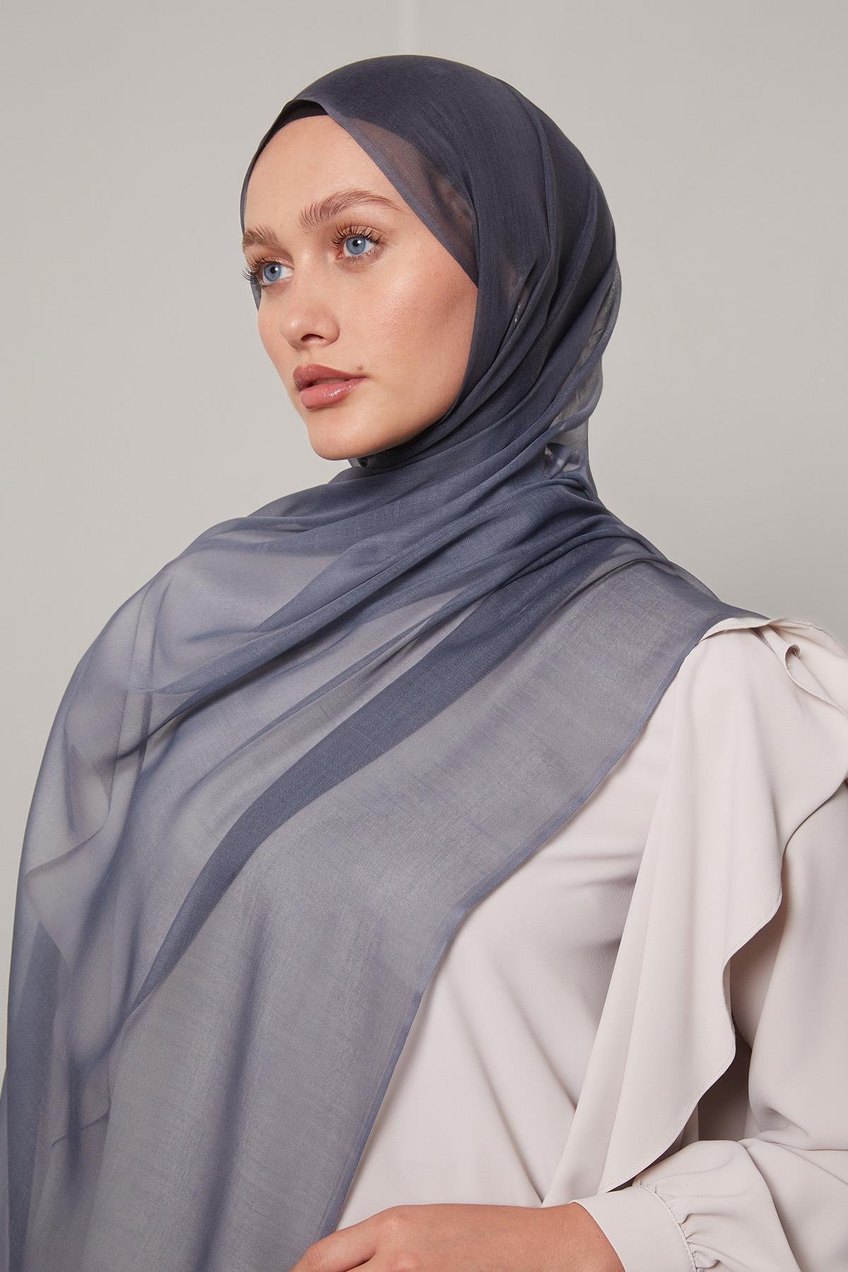 Fivescarf İndigo Geçişli Comfort Şal