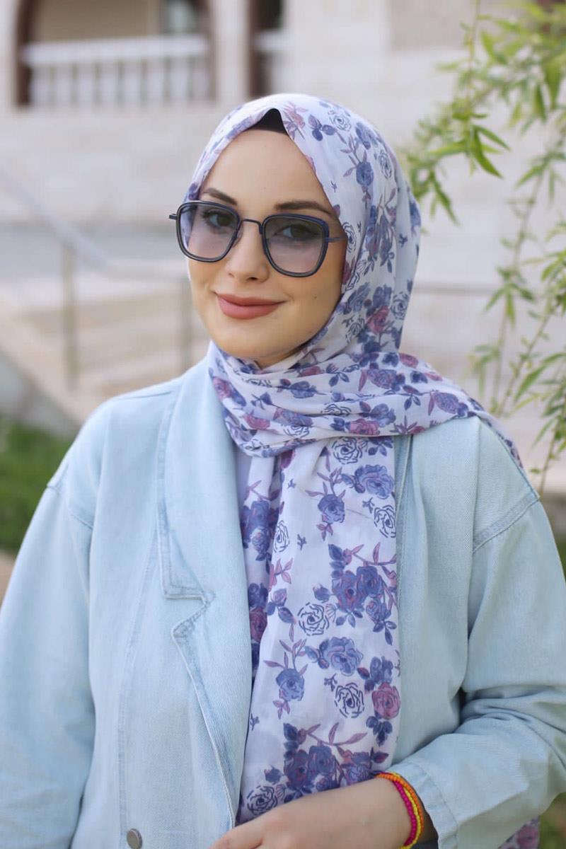 Fivescarf İndigo Relax Rose Şal