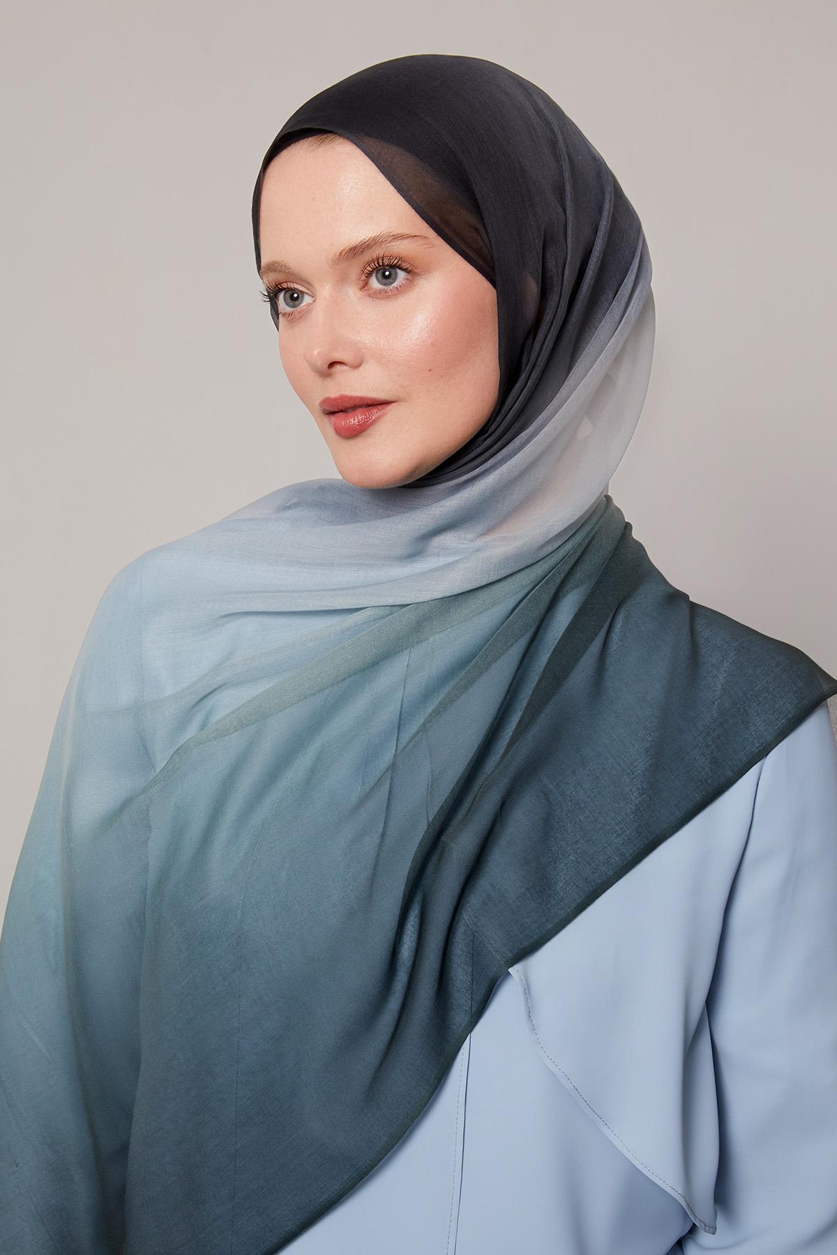 Fivescarf K.Gri Geçişli Comfort Şal