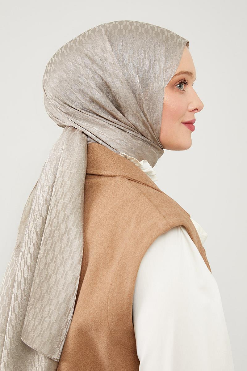 Fivescarf K.Vizon Burgu Desen Jakarlı Elegance Şal