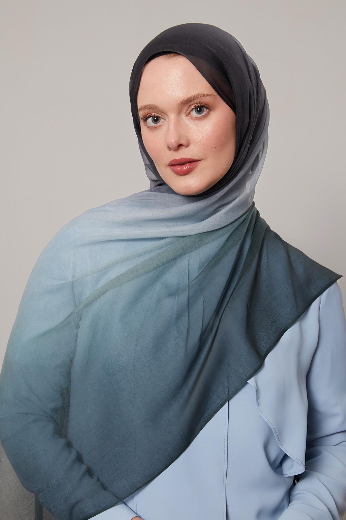 Fivescarf K.Gri Geçişli Comfort Şal