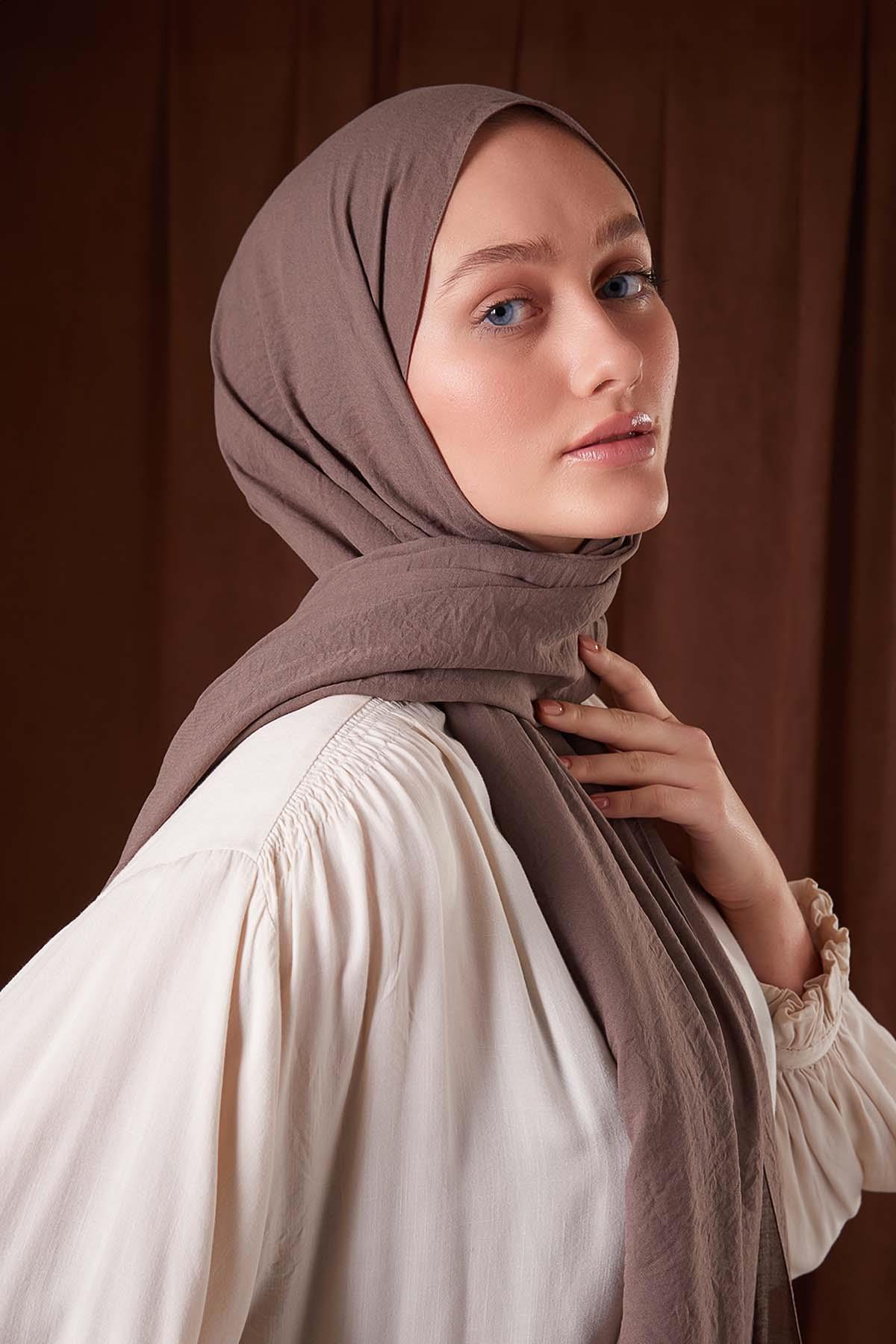 Fivescarf K.Vizon Düz Luna Cotton Şal