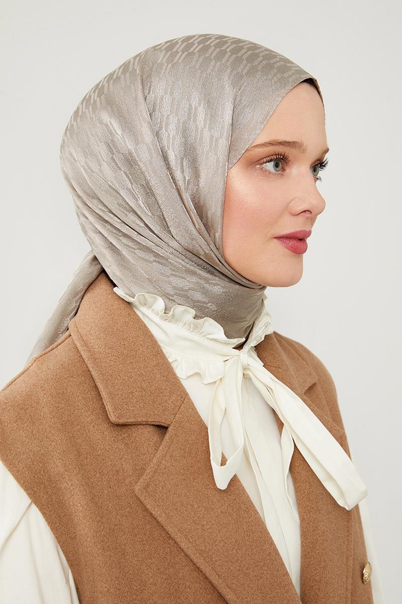 Fivescarf K.Vizon Burgu Desen Jakarlı Elegance Şal
