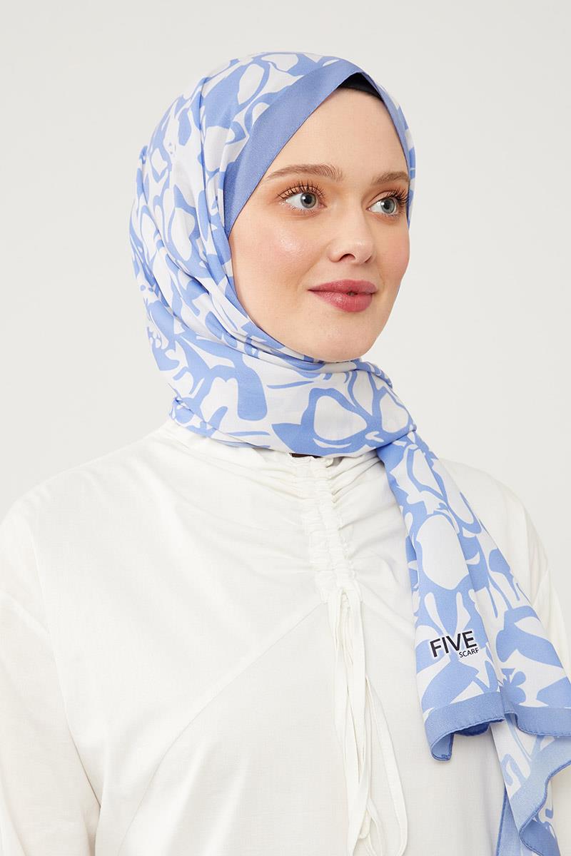 Fivescarf K.Lila Yonca Desen Mono Şal