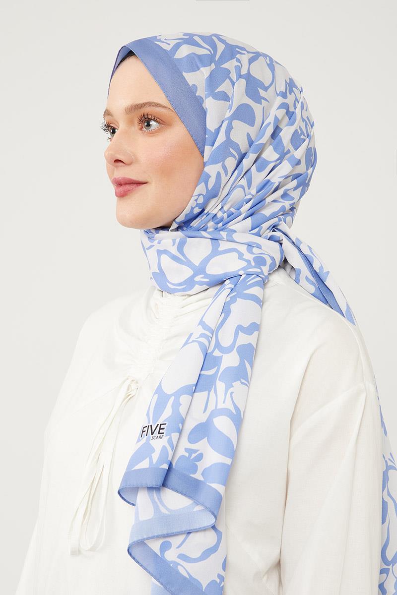 Fivescarf K.Lila Yonca Desen Mono Şal