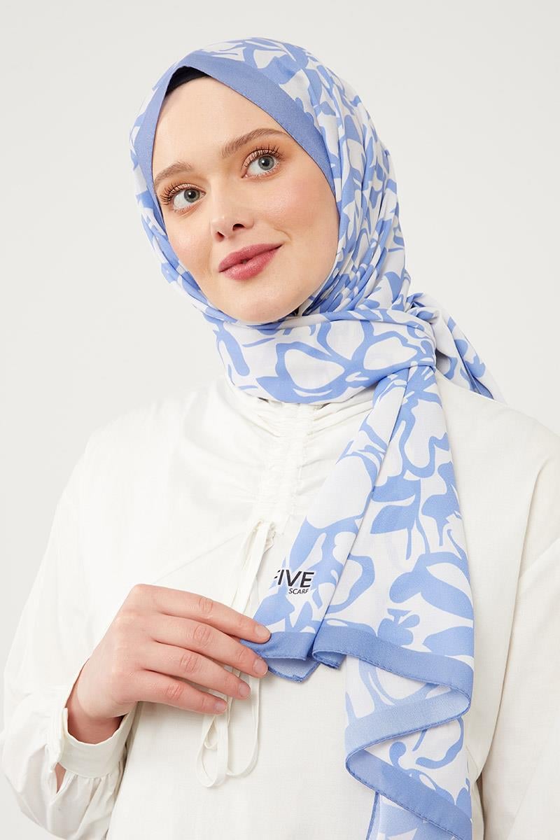 Fivescarf K.Lila Yonca Desen Mono Şal