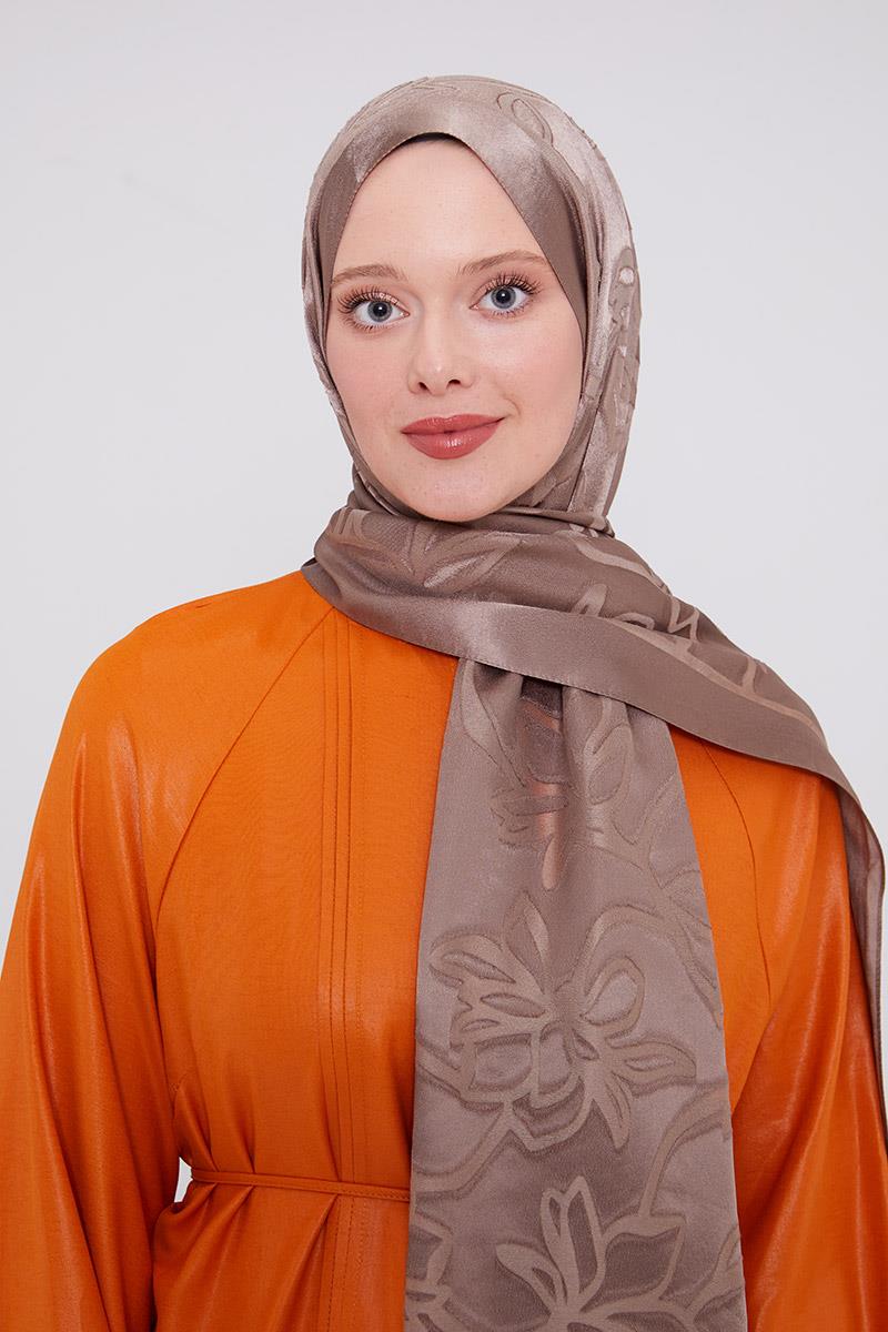 Fivescarf K.Vizon Yonca Desen Deluxe Devore Şal