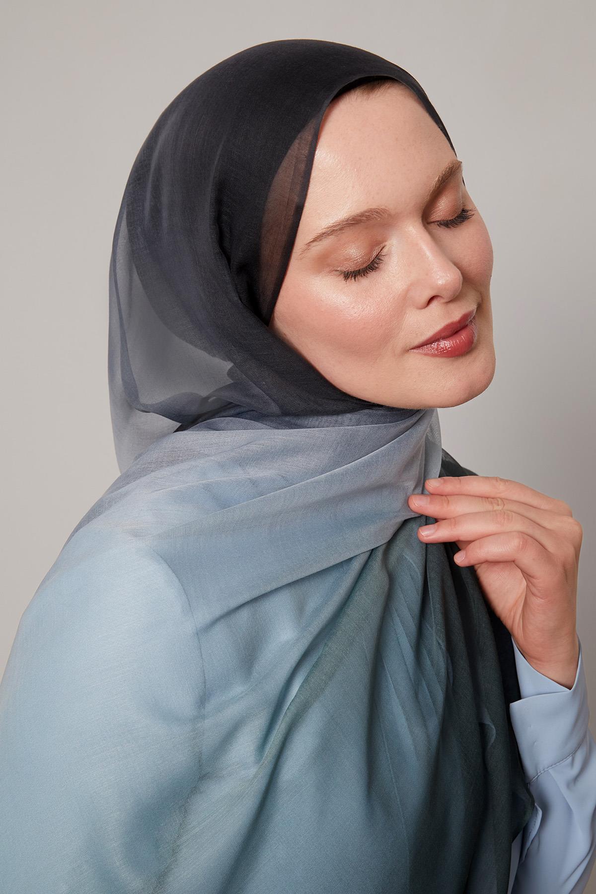 Fivescarf K.Gri Geçişli Comfort Şal