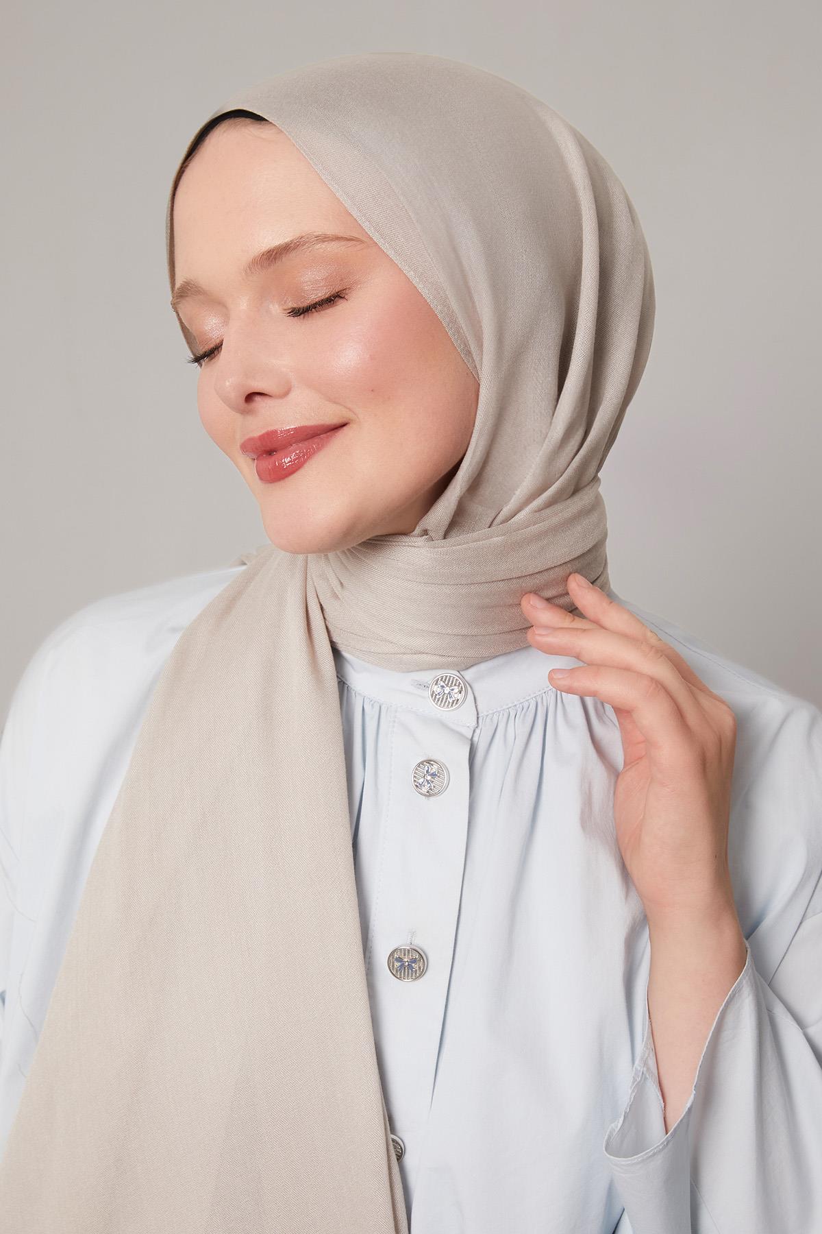 Fivescarf K.Taş Viskon Modal Düz Şal