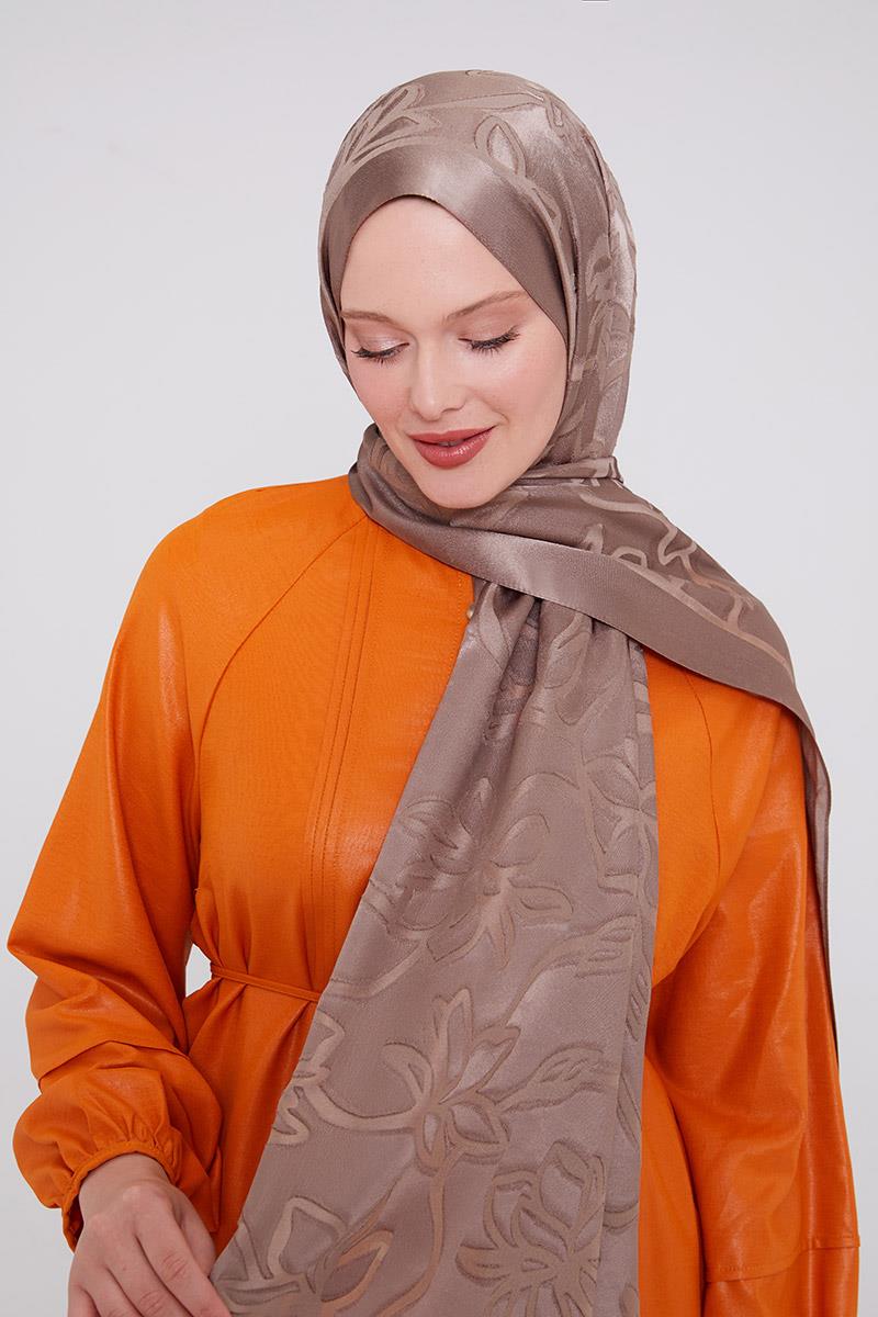 Fivescarf K.Vizon Yonca Desen Deluxe Devore Şal