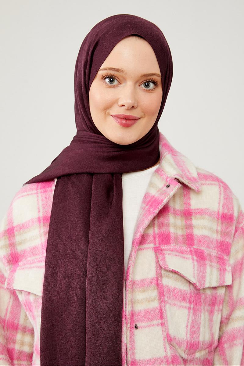 Fivescarf K.Menekşe Jakarlı Elegance Şal