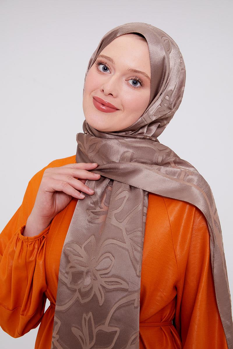 Fivescarf K.Vizon Yonca Desen Deluxe Devore Şal