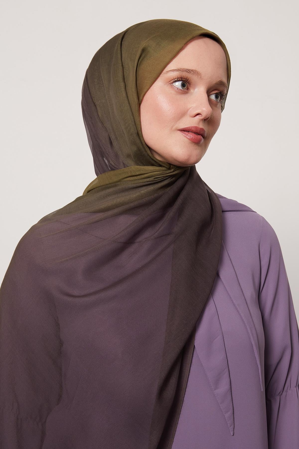 Fivescarf K.Yeşil Geçişli Comfort Şal