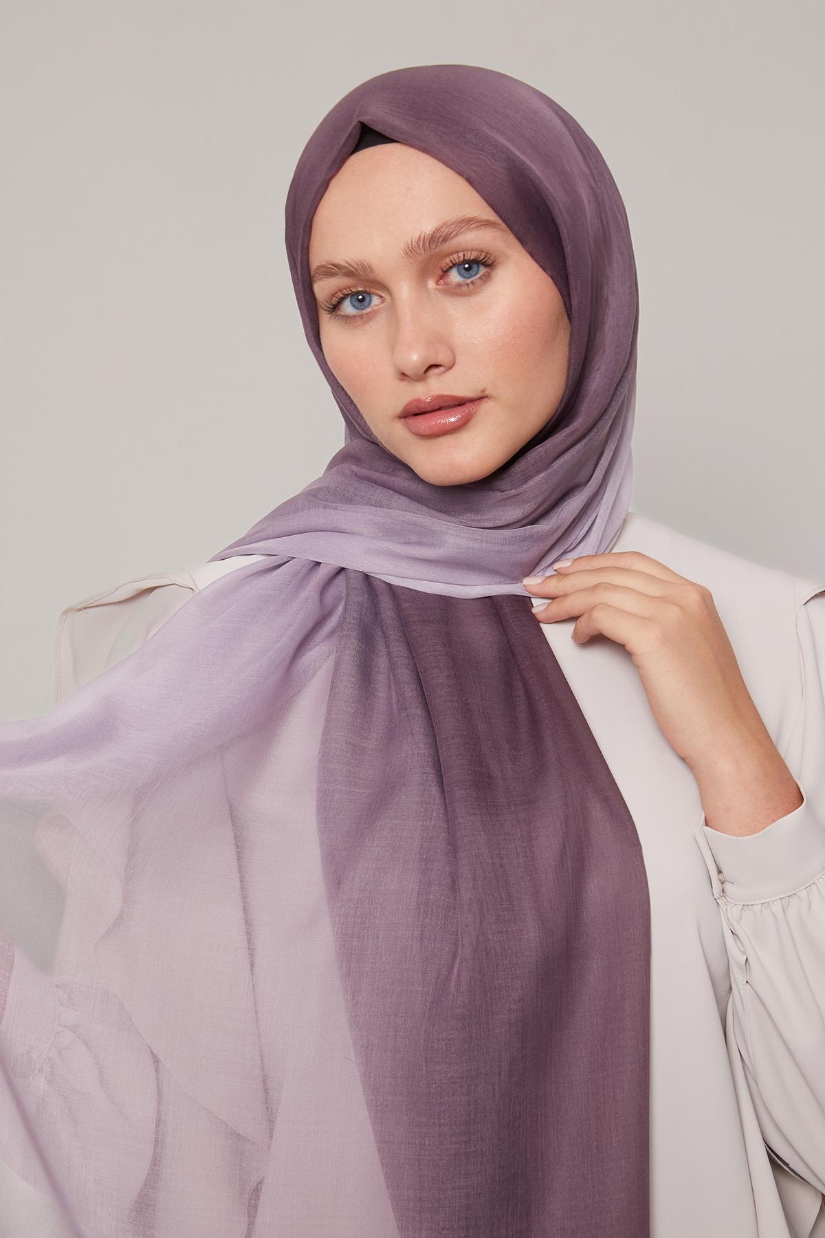 Fivescarf K.Leylak Geçişli Comfort Şal