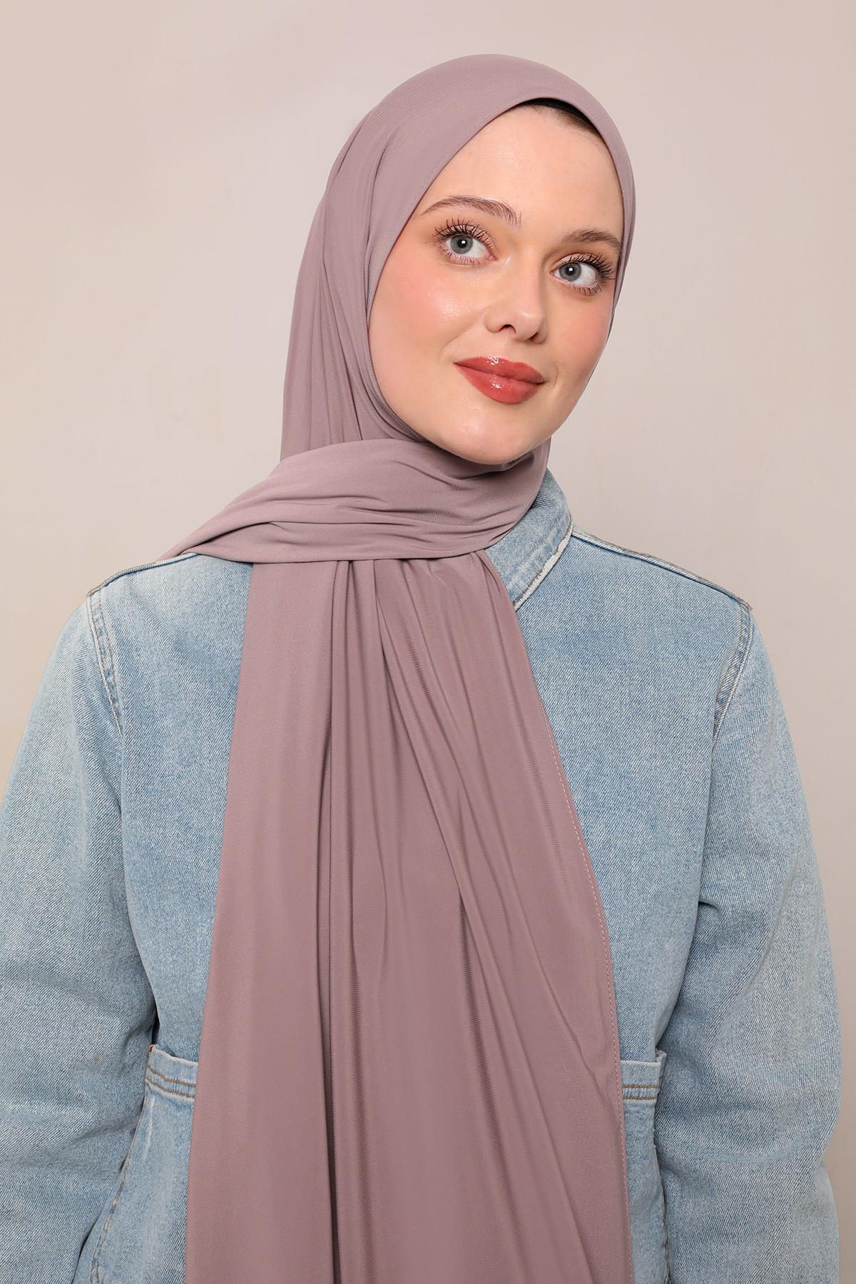 Fivescarf K.Menekşe Düz Premium Jersey Şal