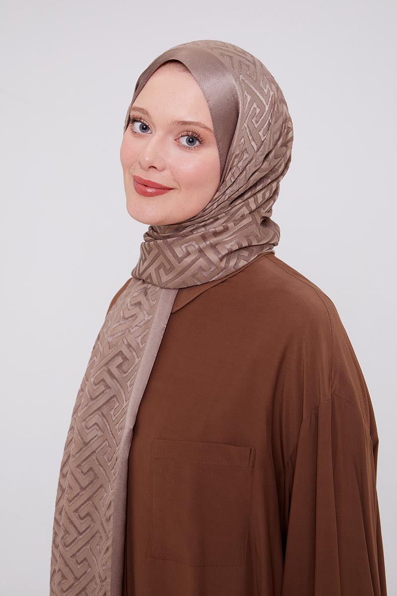 Fivescarf K.Vizon Labirent Desen Deluxe Devore Şal