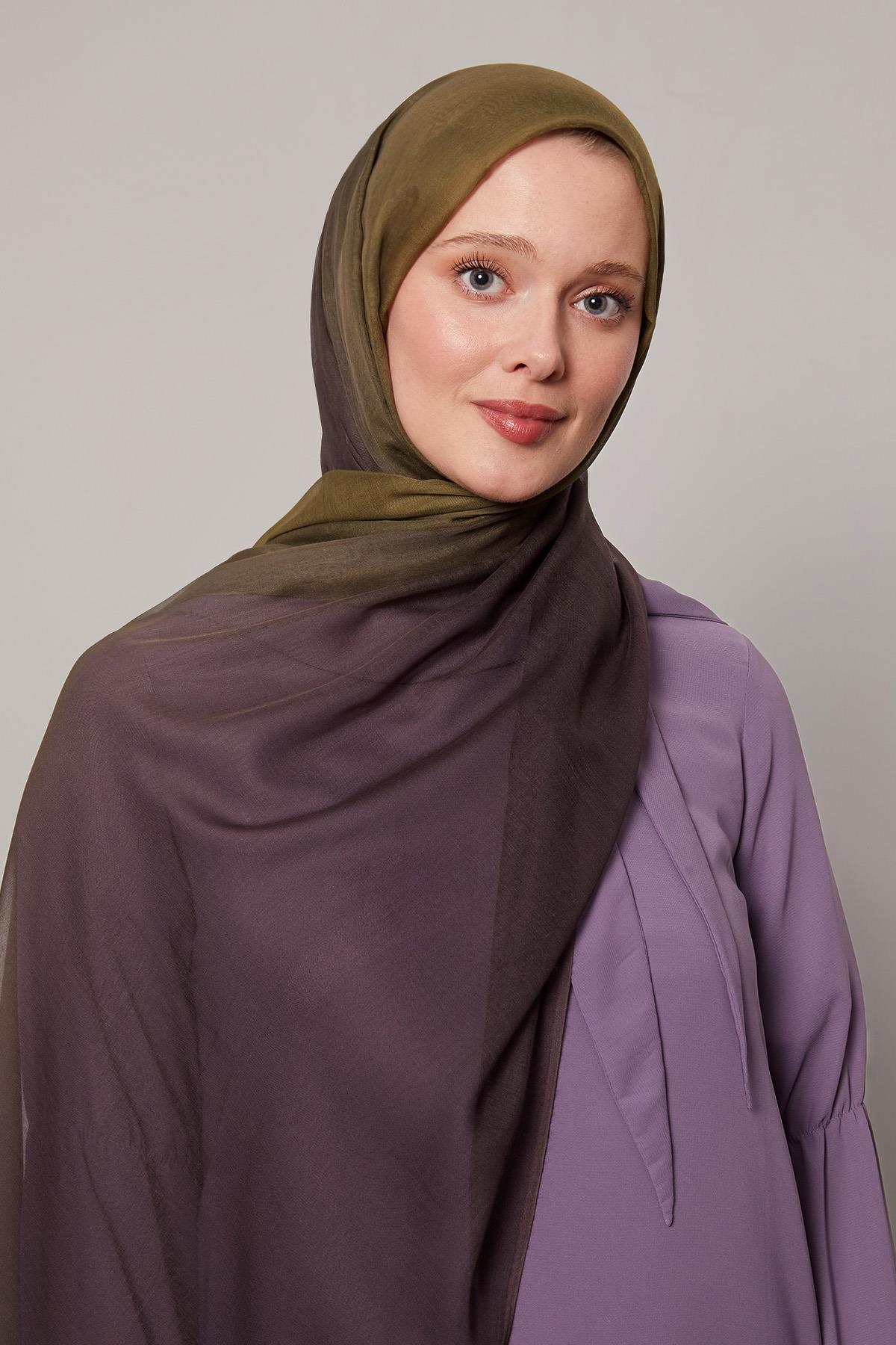 Fivescarf K.Yeşil Geçişli Comfort Şal