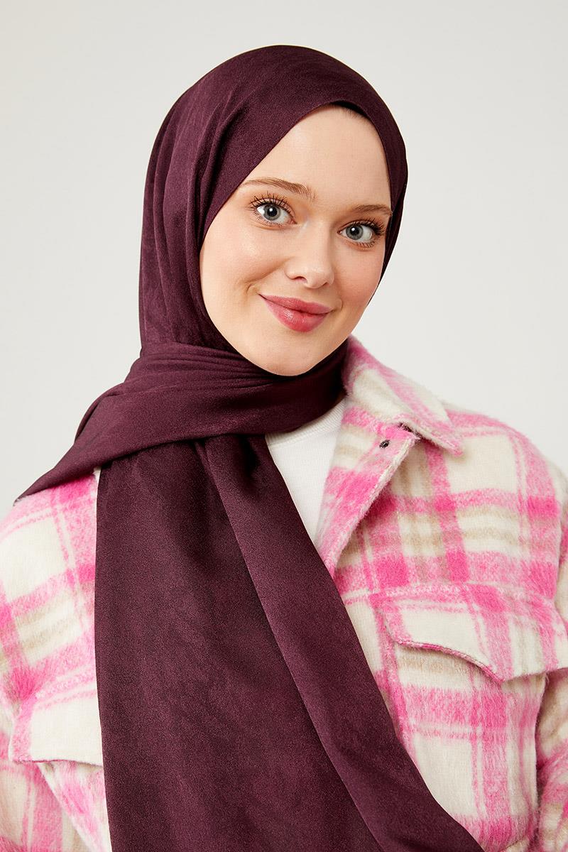 Fivescarf K.Menekşe Jakarlı Elegance Şal