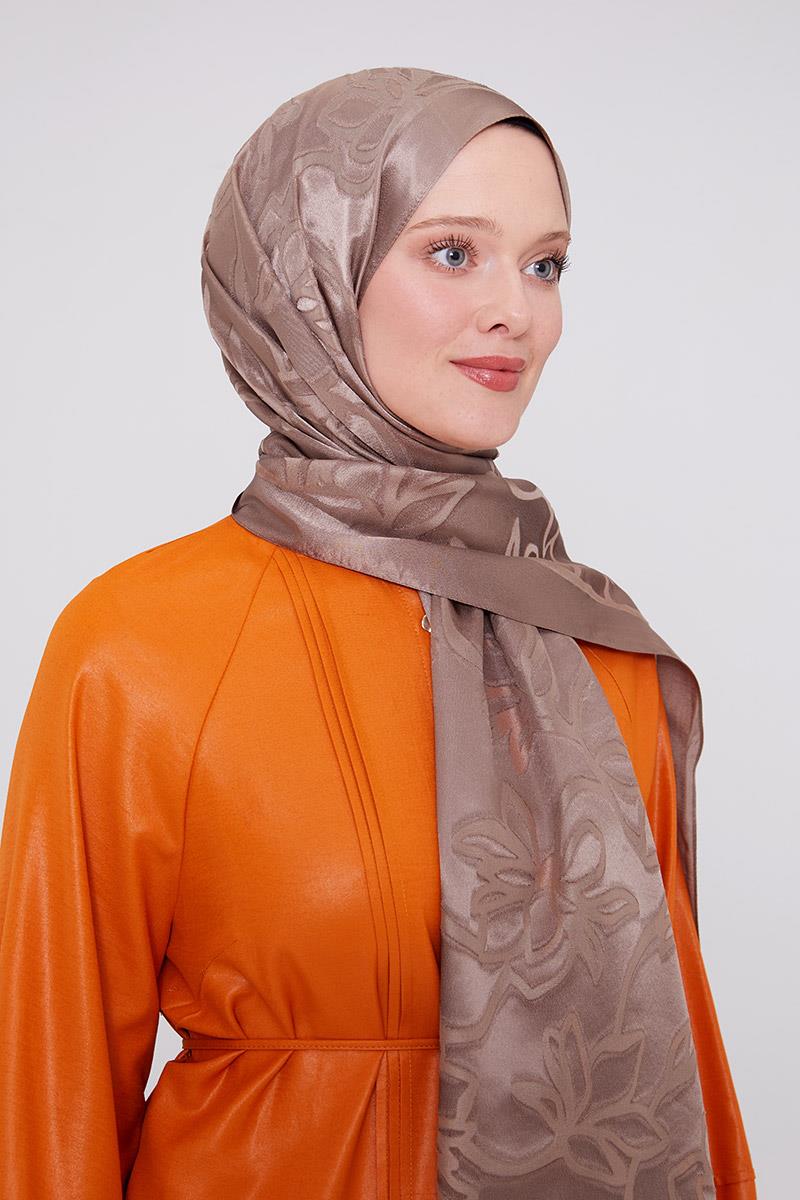 Fivescarf K.Vizon Yonca Desen Deluxe Devore Şal
