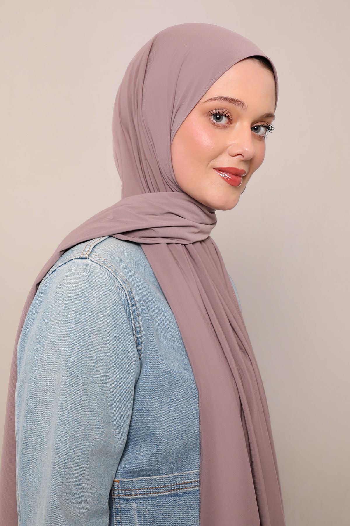 Fivescarf K.Menekşe Düz Premium Jersey Şal