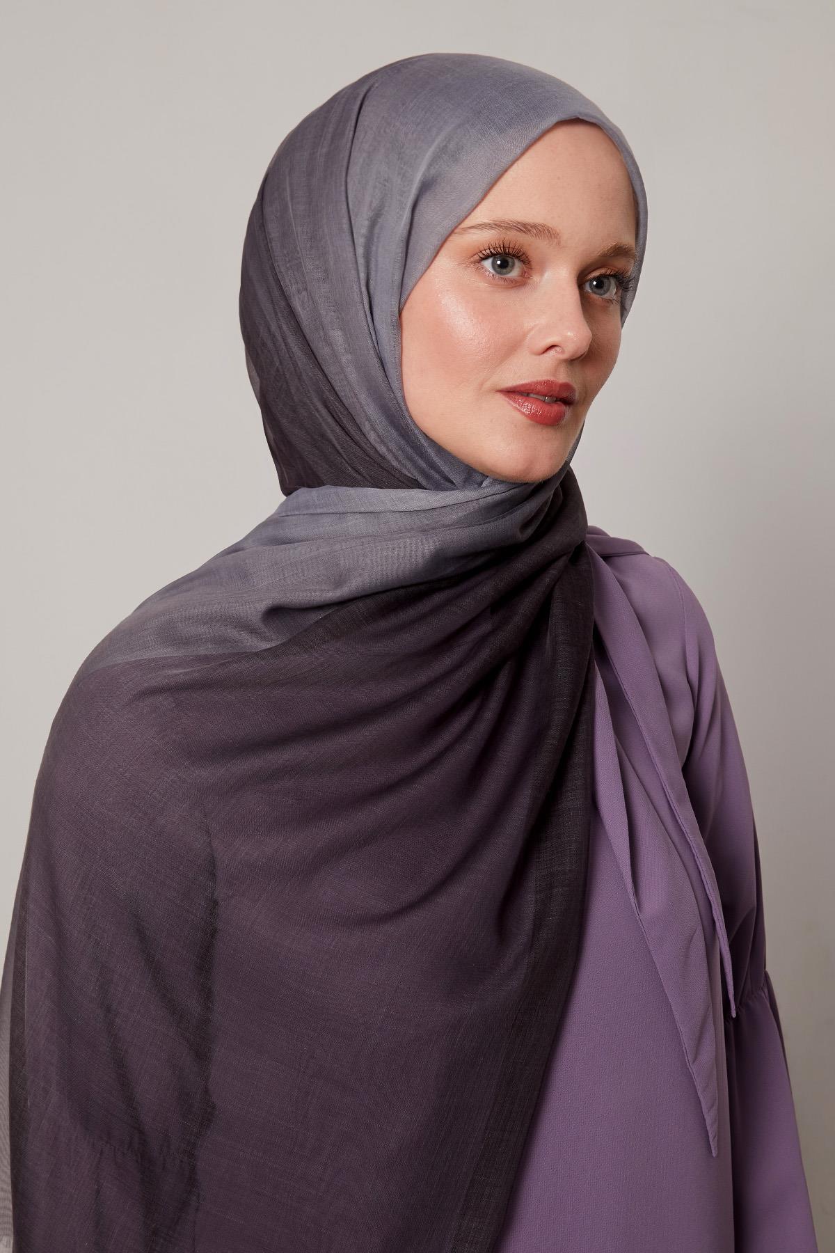 Fivescarf Kahve Geçişli Comfort Şal