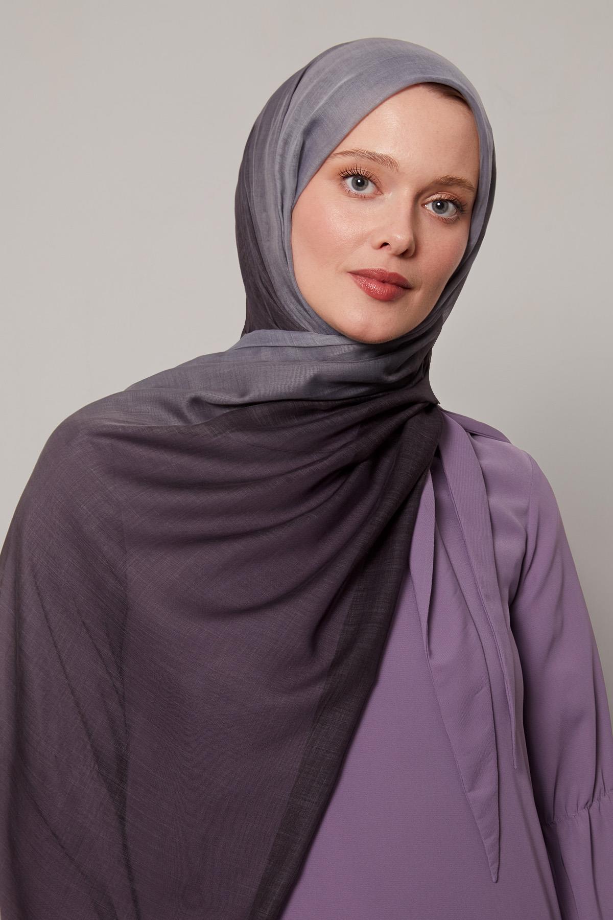 Fivescarf Kahve Geçişli Comfort Şal