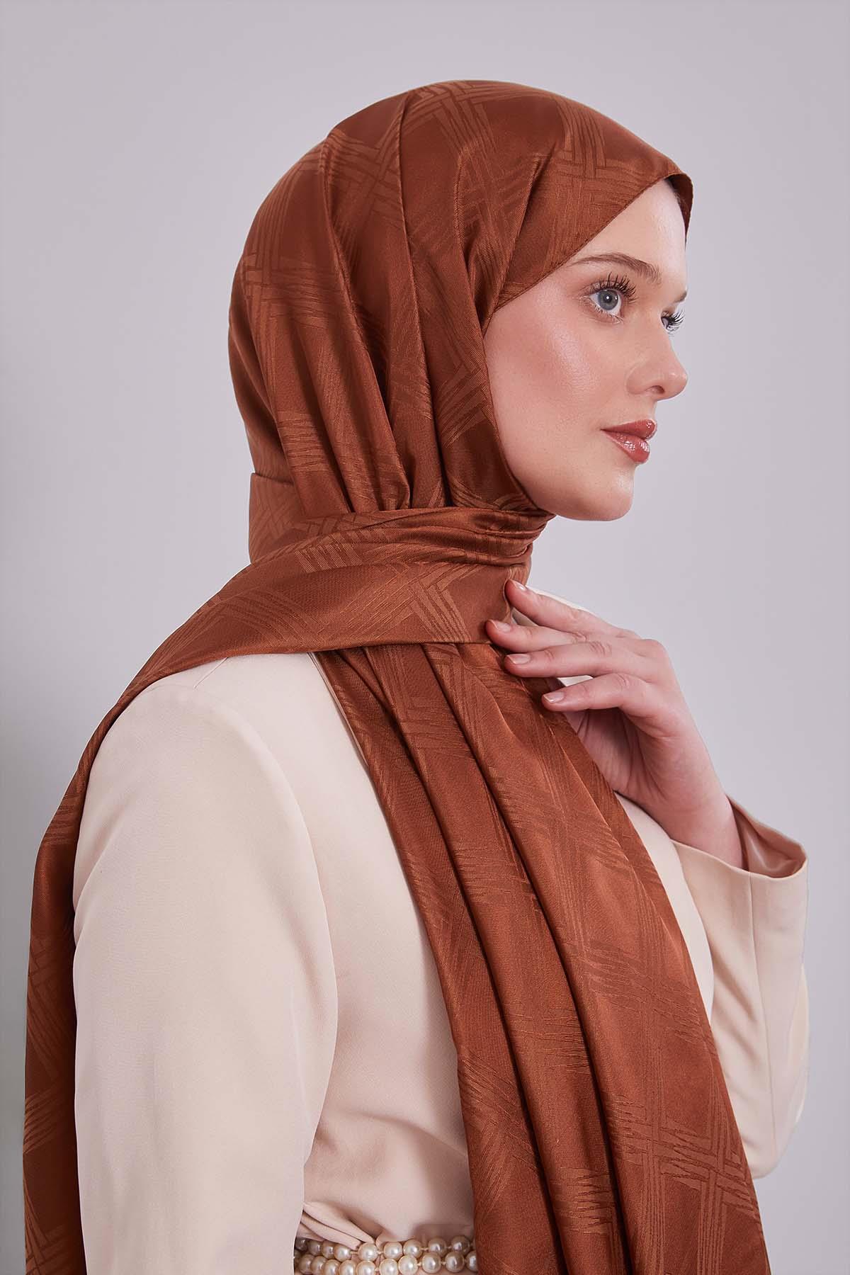 Fivescarf Kahve Jakar Şal