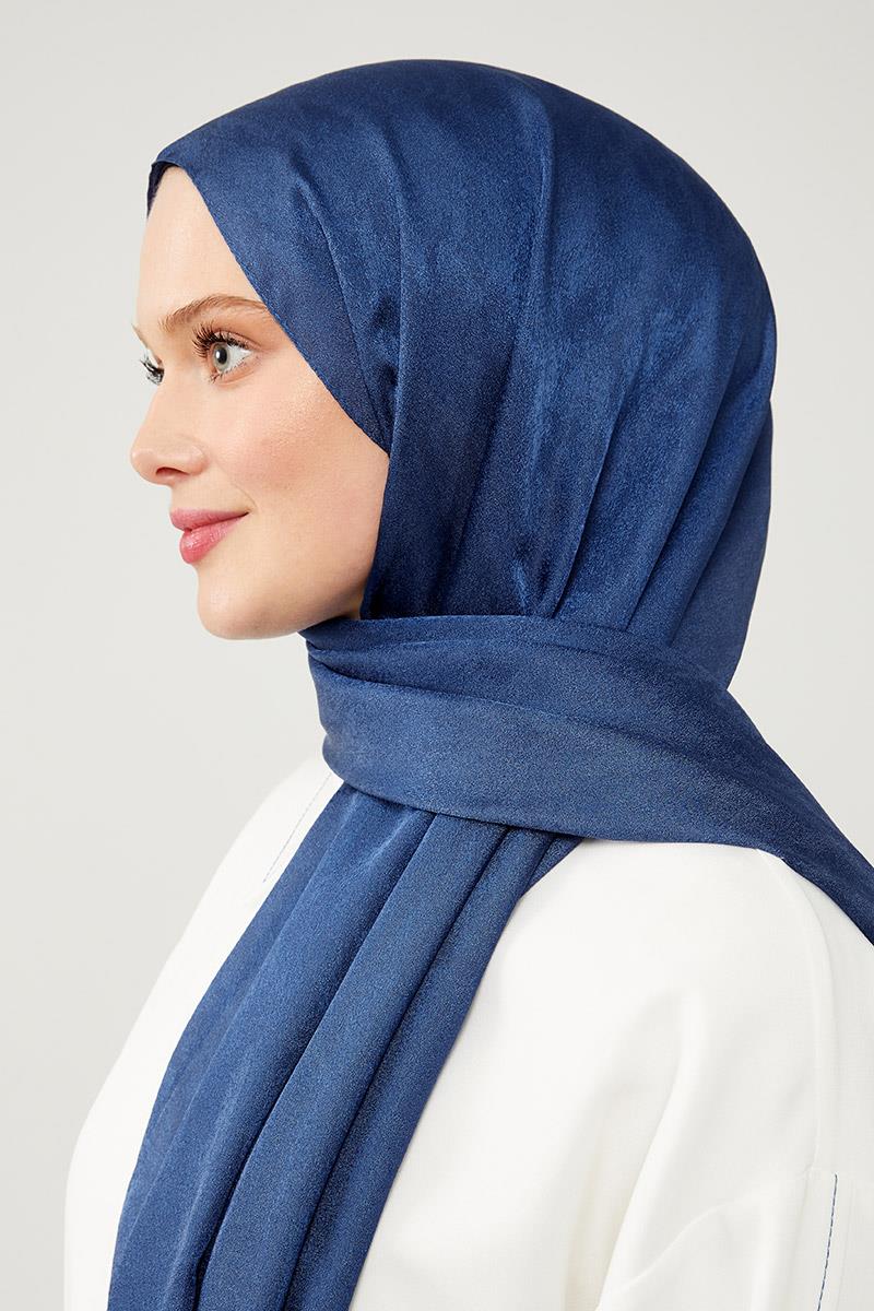 Fivescarf Kot Mavi Jakarlı Elegance Şal